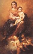 Beaded rosary of Our Lady holding the child Bartolome Esteban Murillo